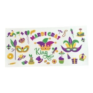 Mardi Gras Cup Decal Wrap 478